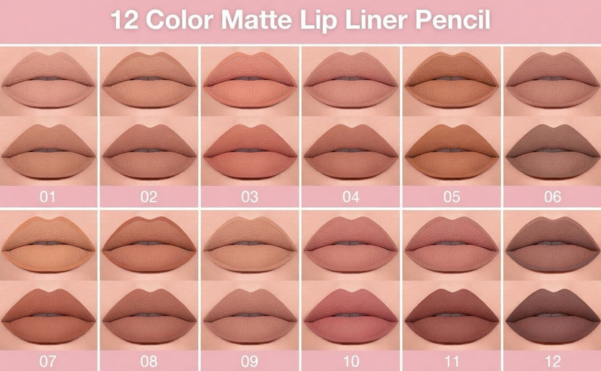 Flormar Lip pencils premium limited variant pack of 12