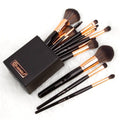 Bh cosmetics 13 piece Rose Gold Brushes Set Black with holder