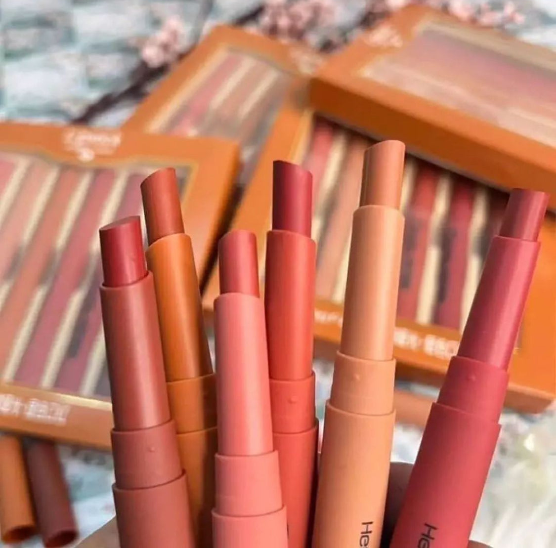 Henfang Dream matte Lipsticks pack of 6 colors