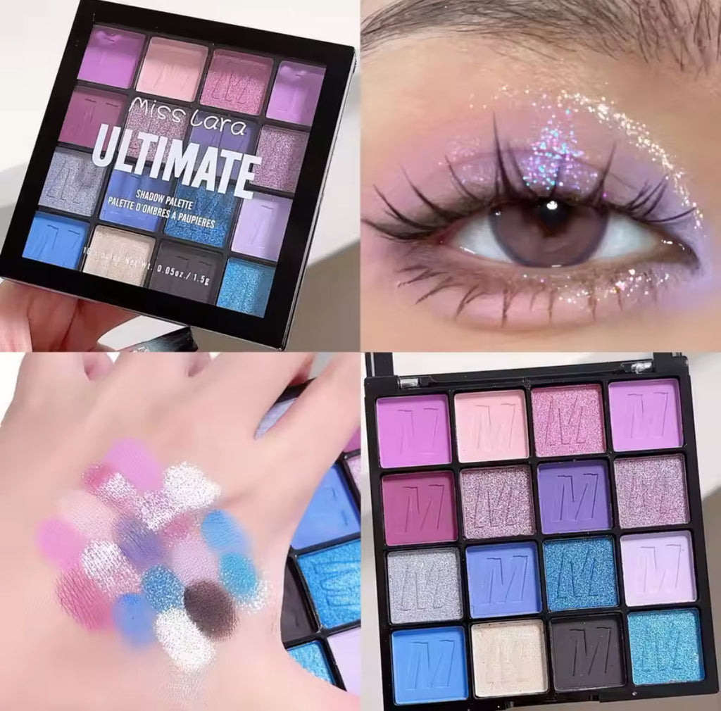 Miss lara ultimate 16 color eyeshadows pallete pack of 3