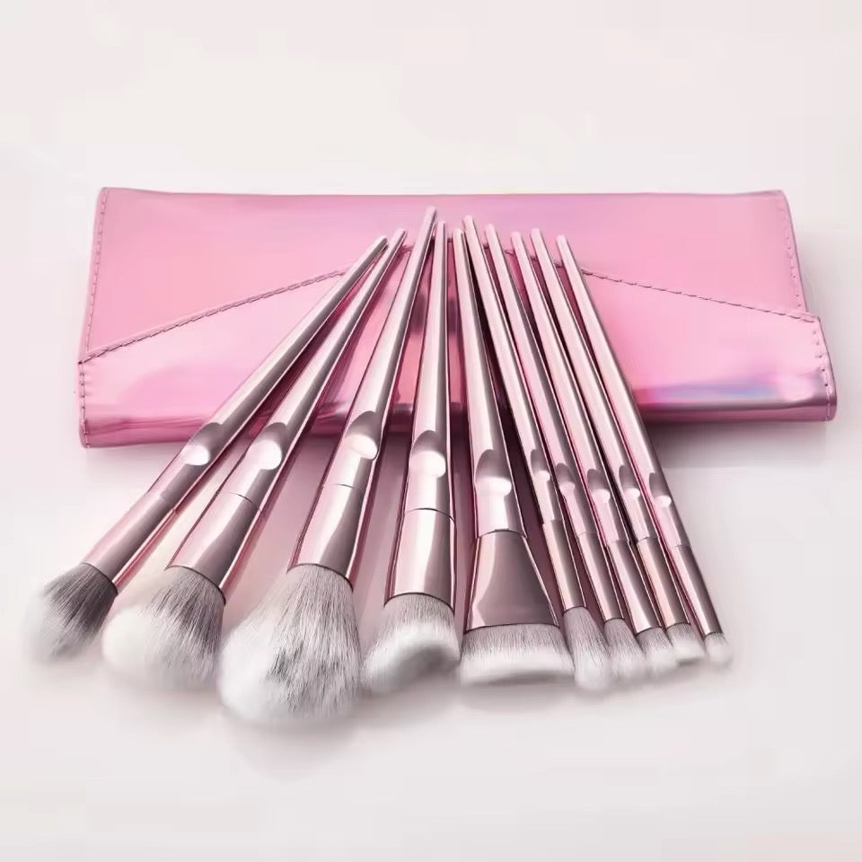 OTWOO 10PC BRUSH SET WITH STORAGE BAG