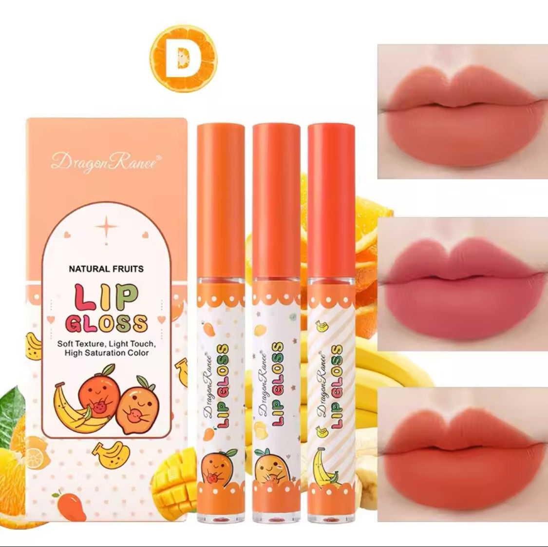 Dragon Ranee Fruit Matte lipgloss set