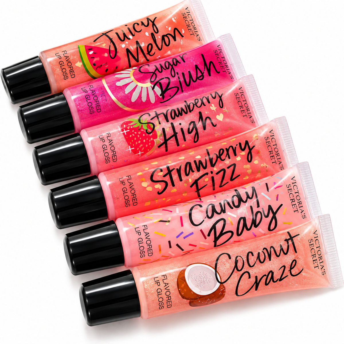 VS Flavoured Glossy Lipgloss pack of 6