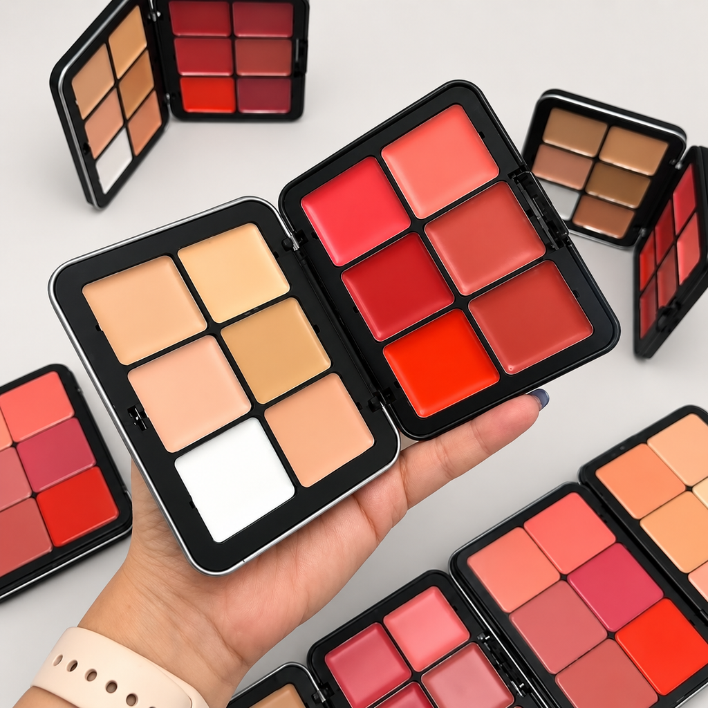 Carla secret 4 in 1 concealer contour , blusher & lipstick pallete limited edition