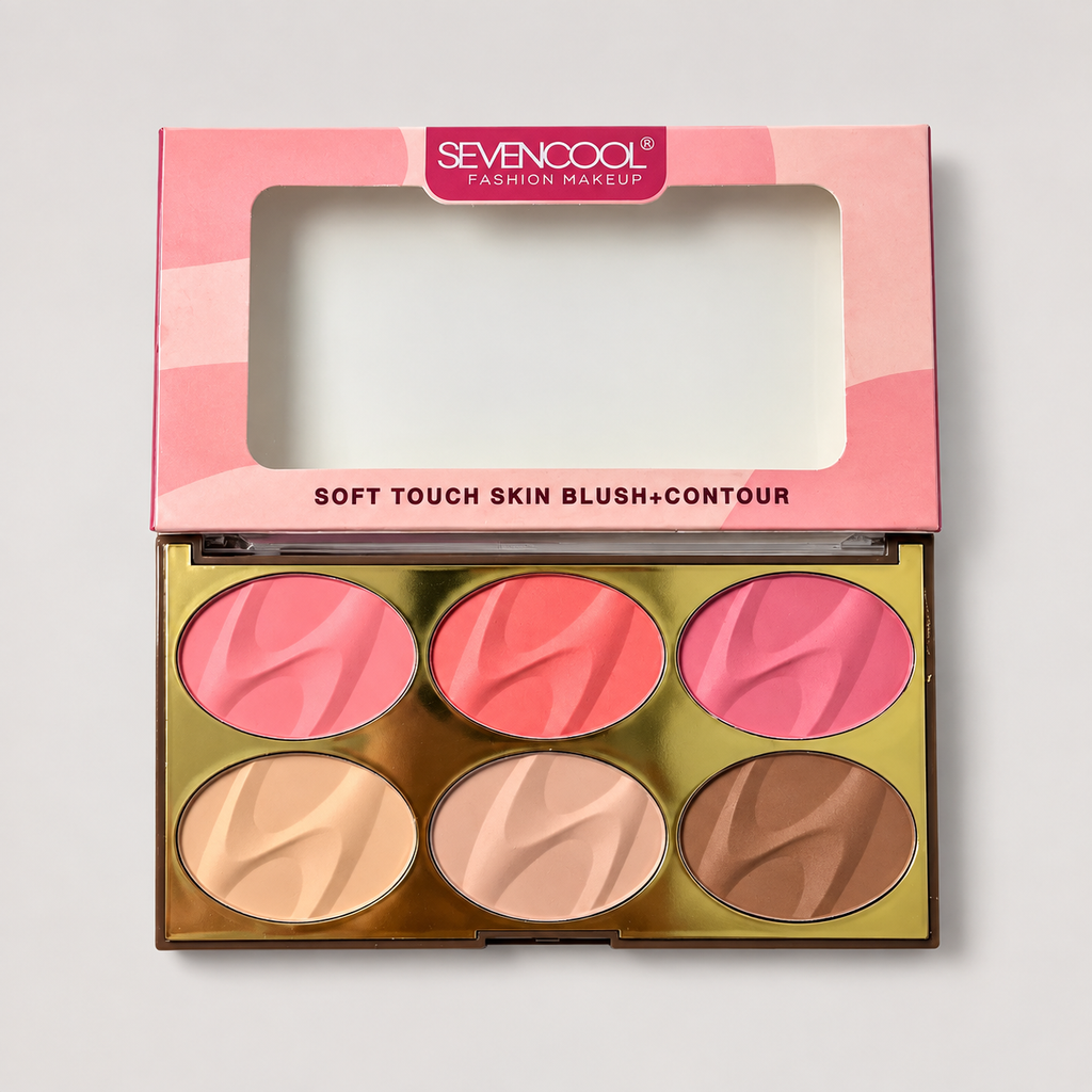 Sevencool Soft Touch Blush Contour & concealer Palette