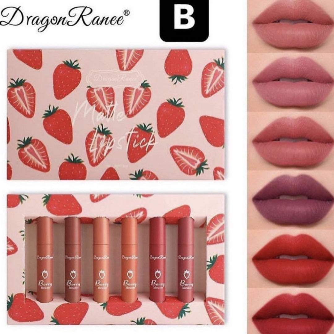 Dragon Ranee 6 color lipgloss set