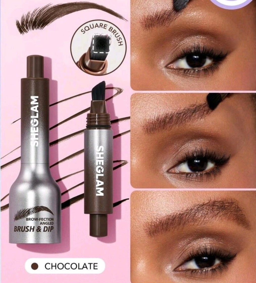 SHEGLAM BROW FECTION ANGLED BRUSH AND DIP  EYEBROW GEL PEN