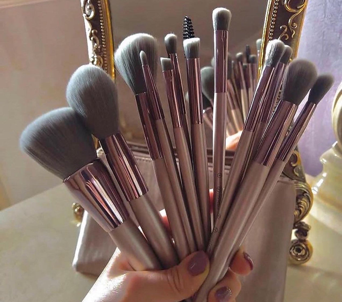 Bh cosmetic lavish elegance 15 piece brush set