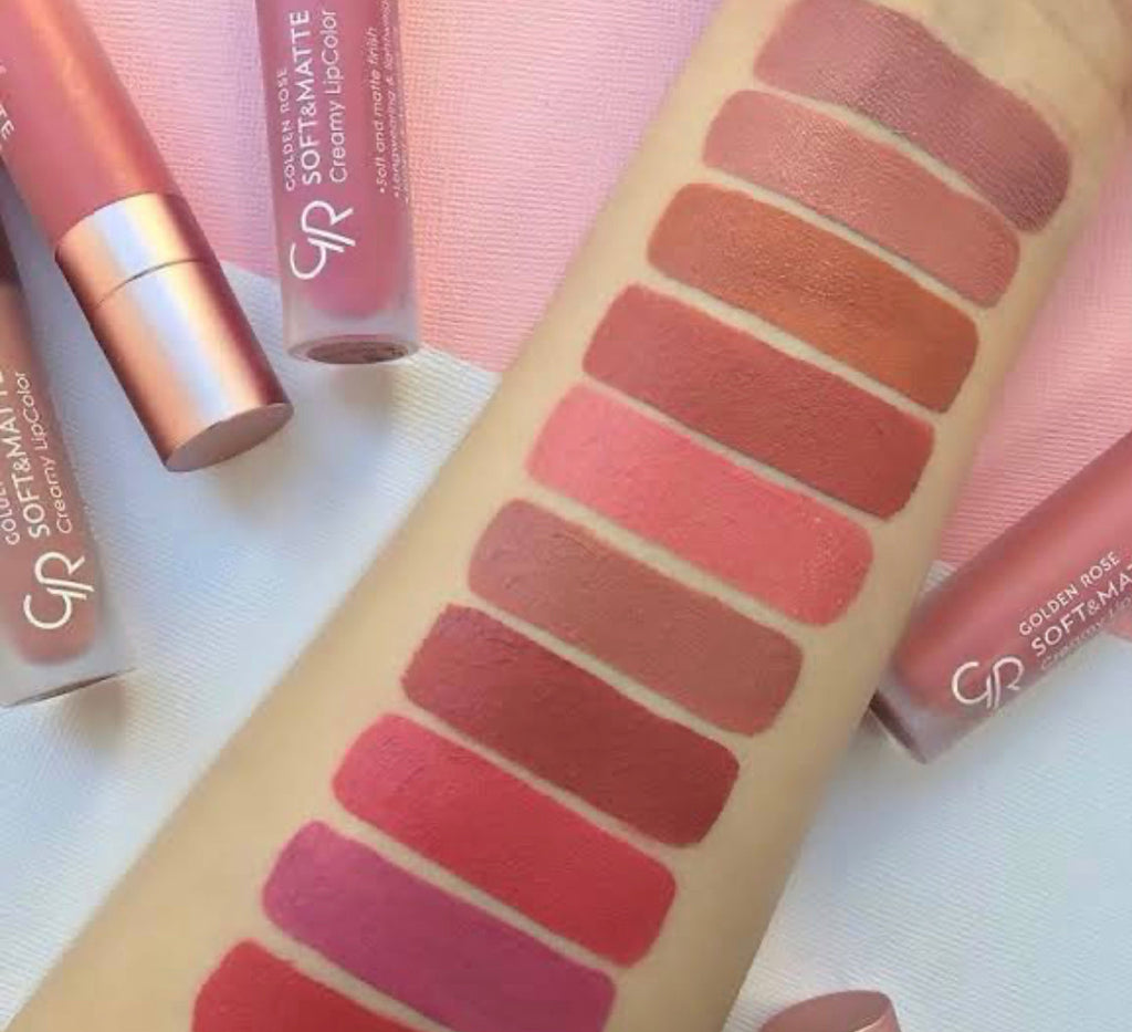 Gold Rose matte lipgloss set pack of 12