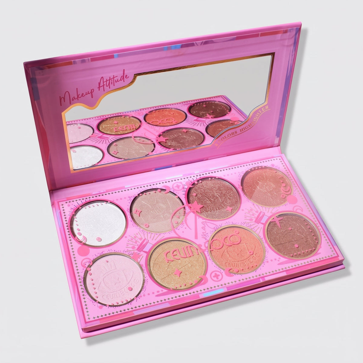 Kevin & coco 8 shades Highlighter palette