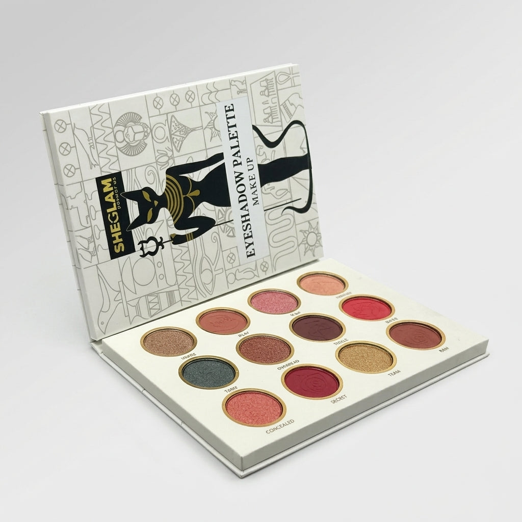 SHEGLAM Ancient Egyptian Cat-Themed 12-Color Eyeshadow Palette