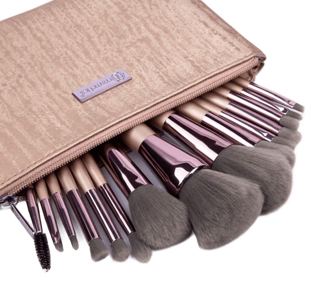 Bh cosmetic lavish elegance 15 piece brush set