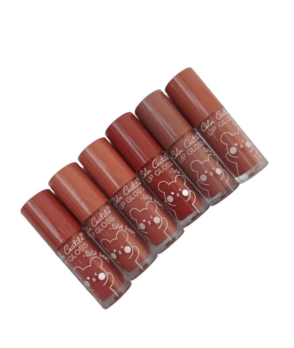 Color castle matte nude lip gloss pack of 6 shades