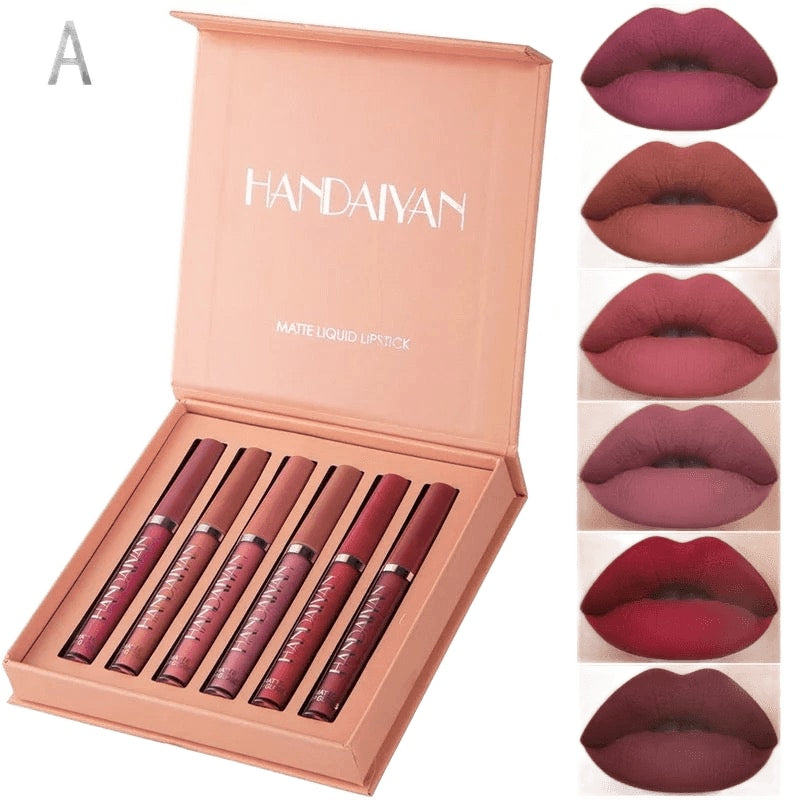 Handaiyan lipgloss matte set of 6 colors