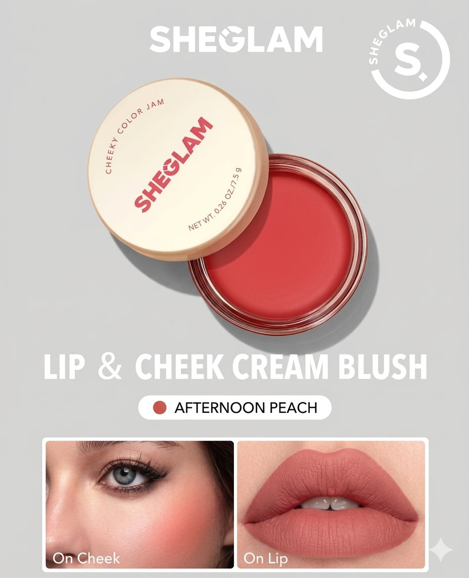 Sheglam
Lip & cheek cream blush