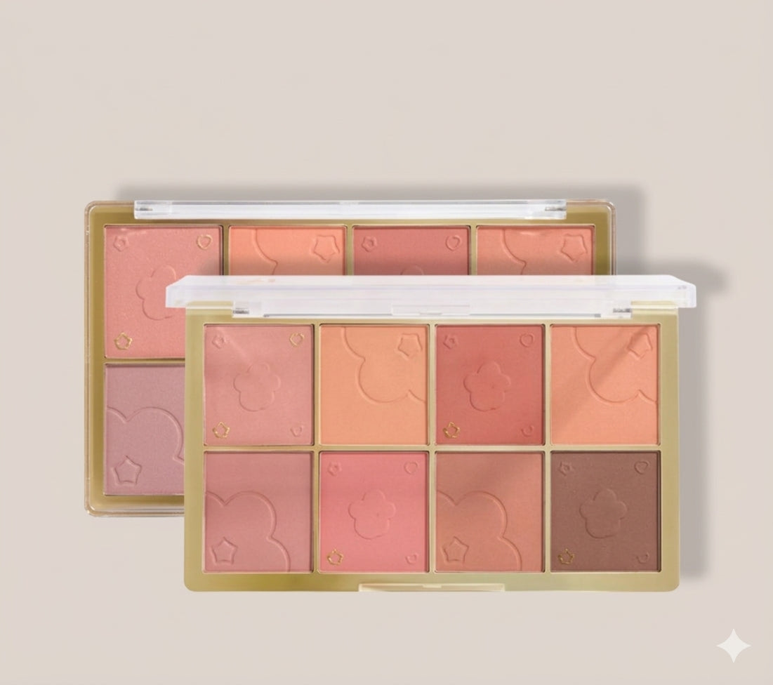 Missrose 8 color natural nude blush palette