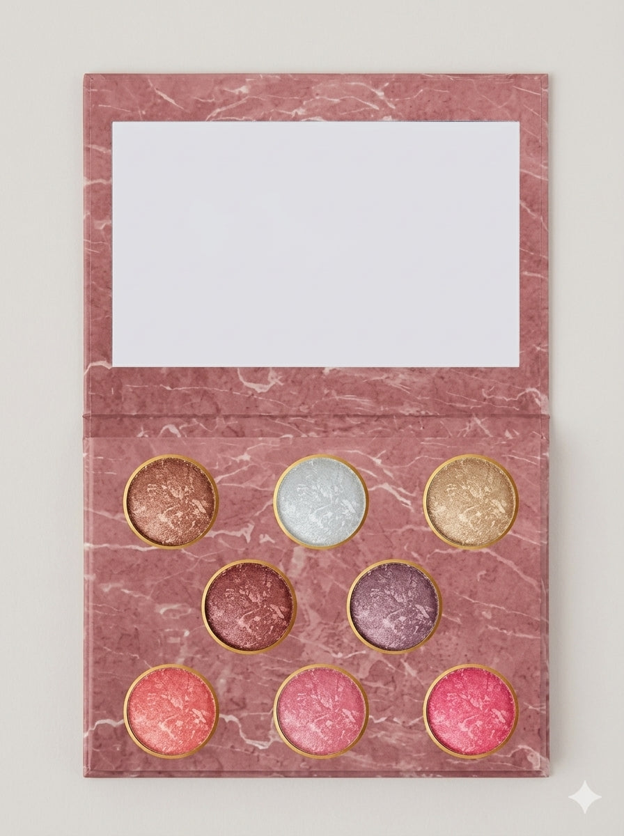 Muicin Baked Terracotta Highlight Blush & Eyeshadow Palette