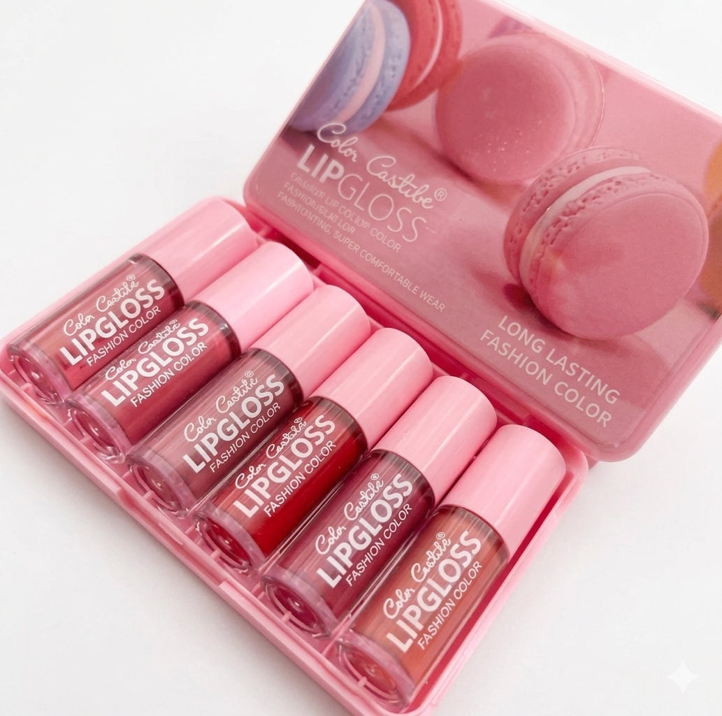Color castle matte lip gloss pack of 6 shades