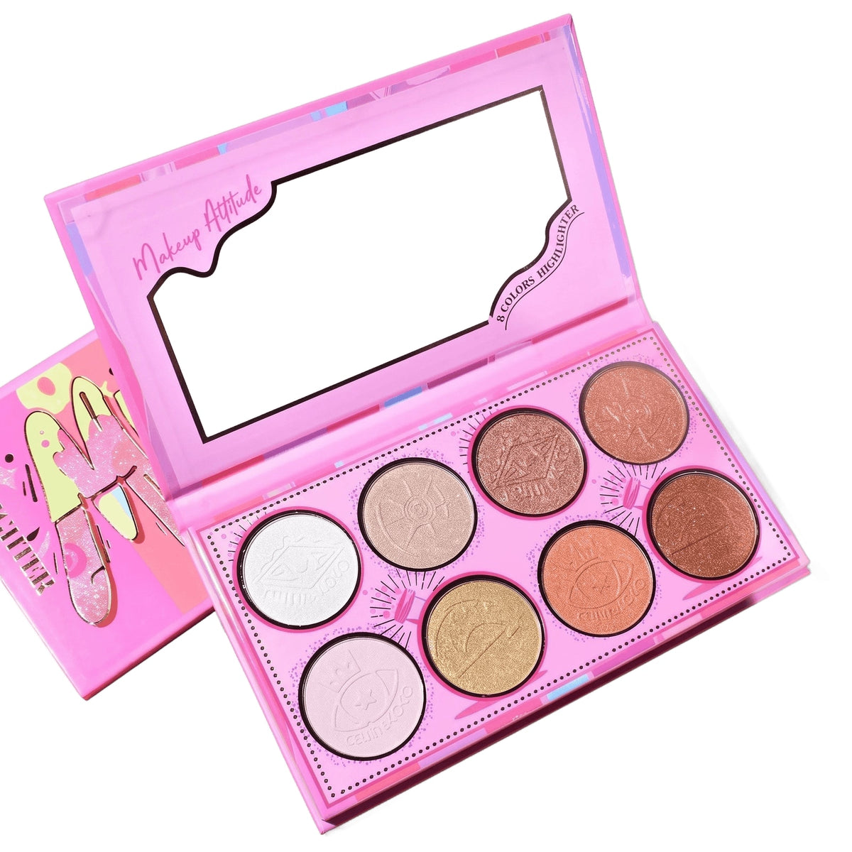 Kevin & coco 8 shades Highlighter palette