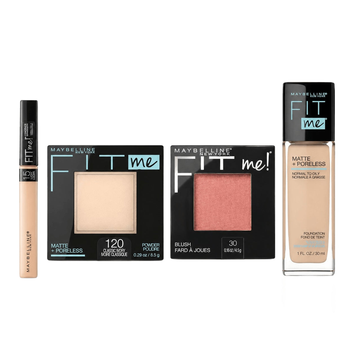 Maybelline Fit me 4 in 1 bundle pack